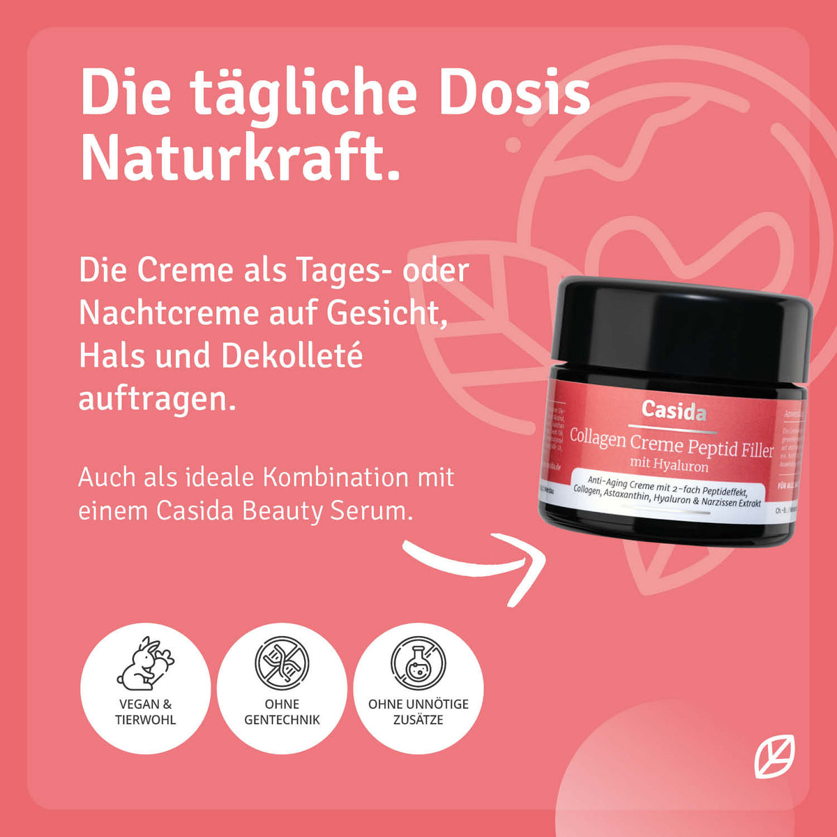 Collagen Creme Peptid Filler Anwendung