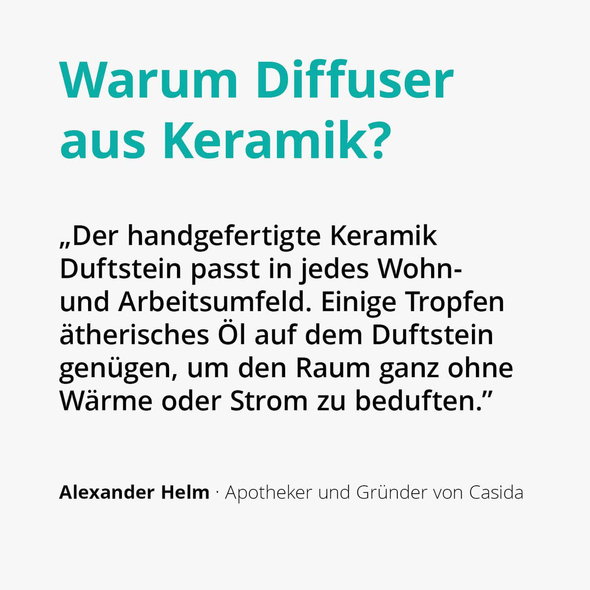 Duftstein aus Keramik Casida