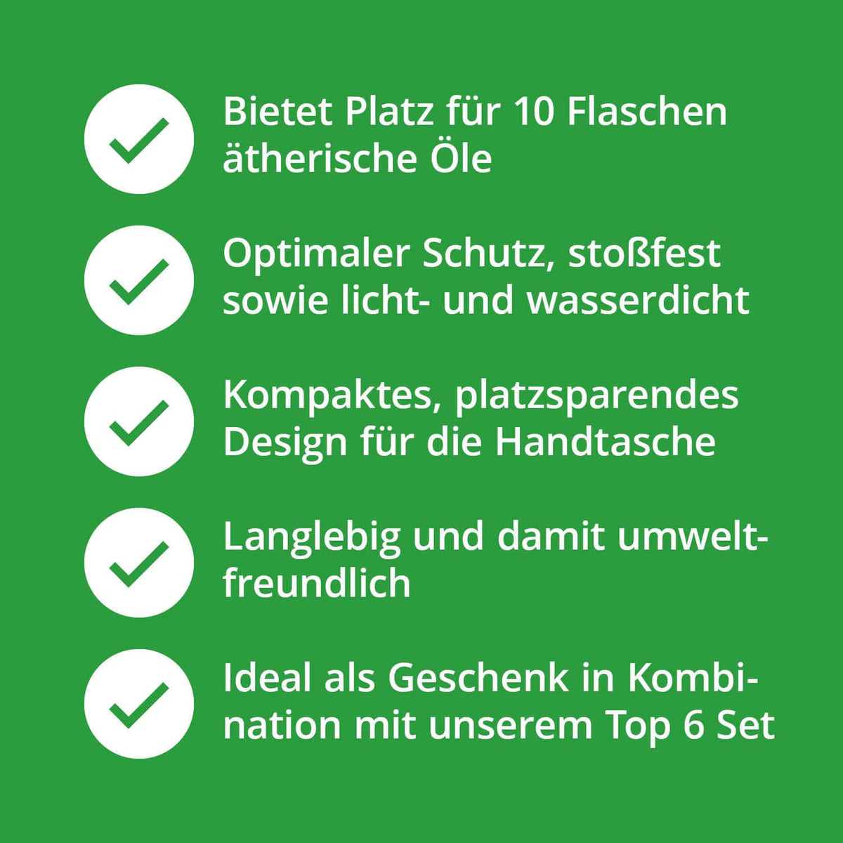 Tasche zur Aufbewahrung von ätherischen Ölen für 10 ätherische Öle 5 10 15 ml Vorteile