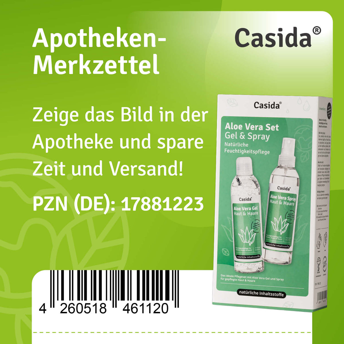 Aloe Vera Set Gel & Spray Apotheke