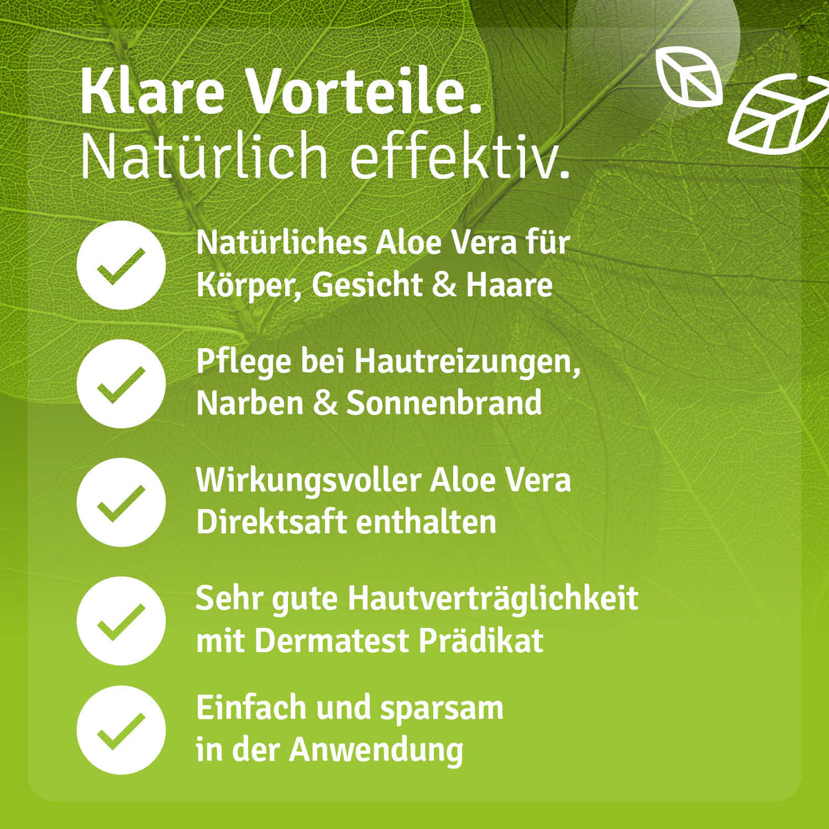 Aloe Vera Set Gel & Spray Vorteile