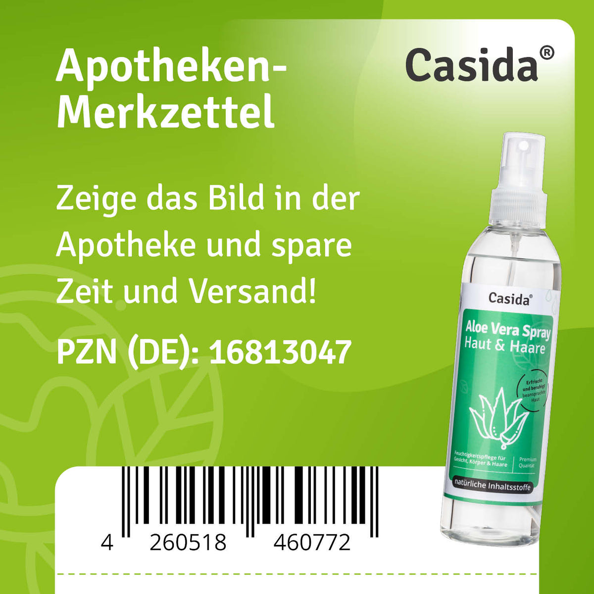 Aloe Vera Spray Apotheke