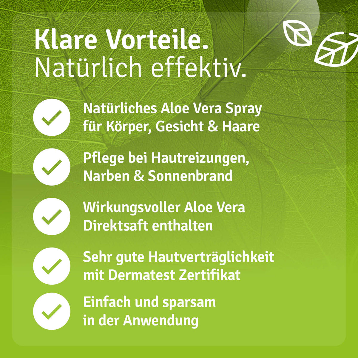 Aloe Vera Spray Vorteile