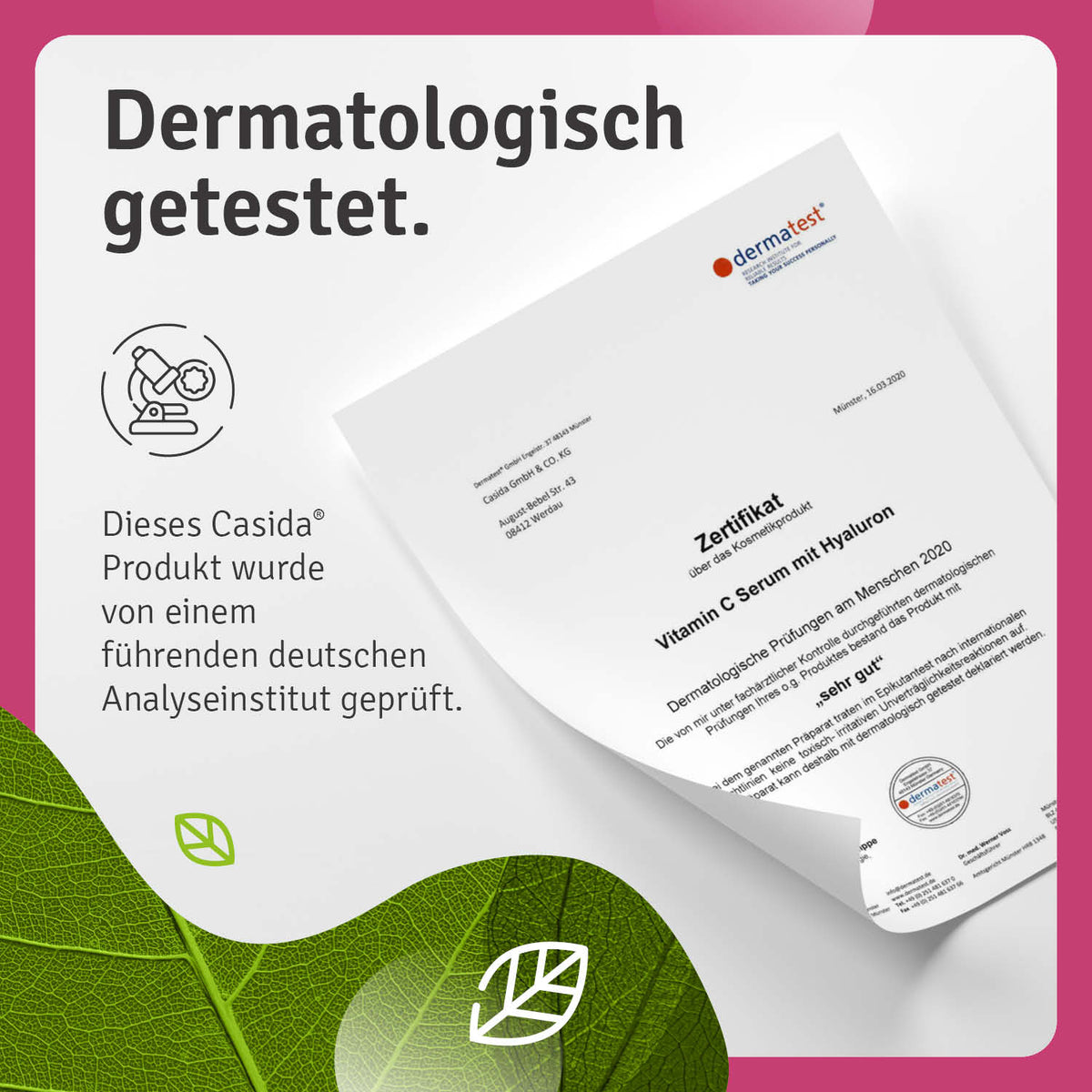 Dermatest Vitamin C Serum mit Hyaluron
