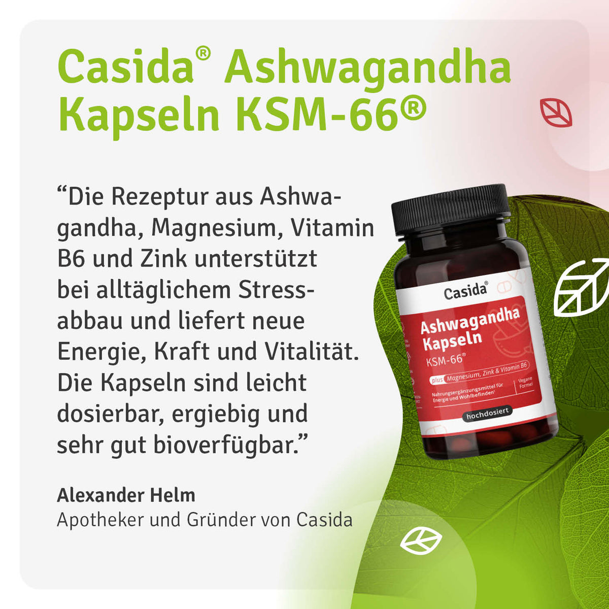 Ashwagandha Kapseln KSM-66® Casida