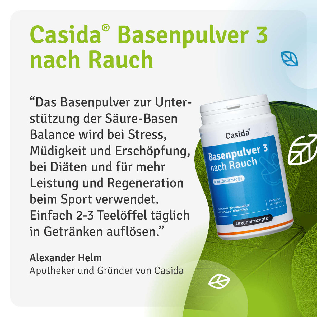 Basenpulver 3 nach Rauch Casida