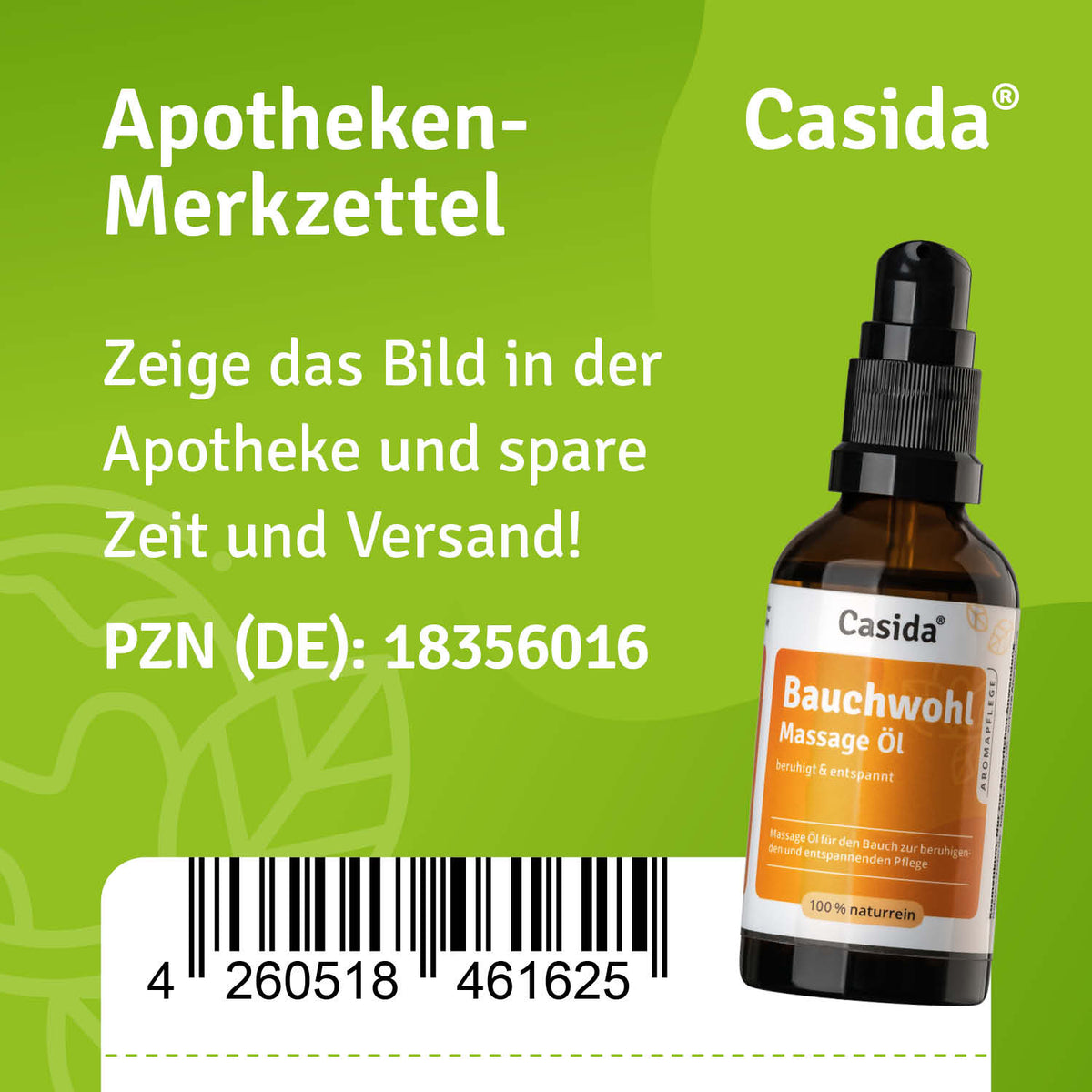 Bauchwohl Massage Öl Apotheke