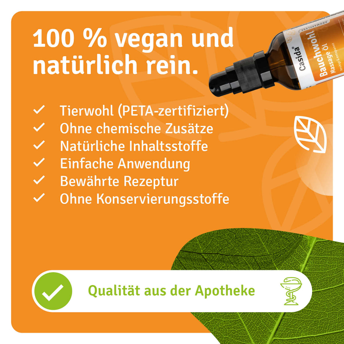 Bauchwohl Massage Öl natürliche Inhaltsstoffe