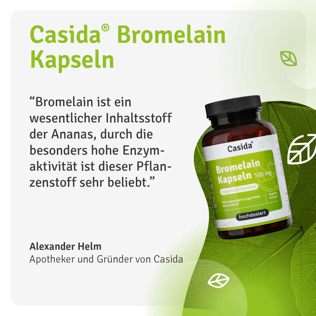 Bromelain Kapseln 500 mg Casida