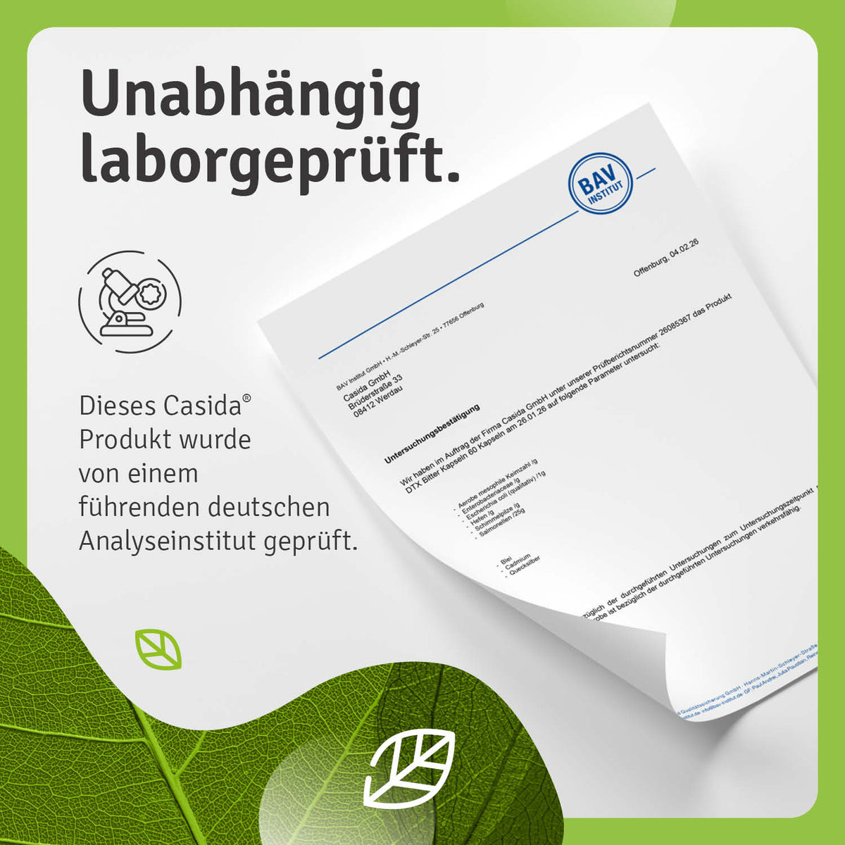 DTX Bitter Kapseln laborgeprüft