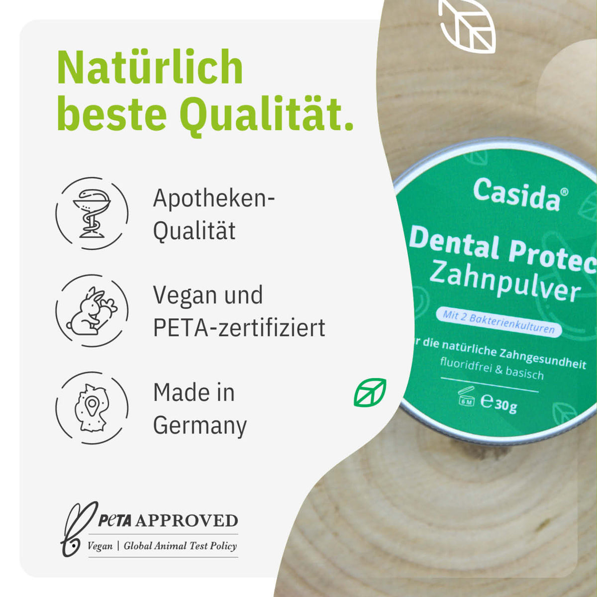 Dental Protect Zahnpulver tierversuchsfrei