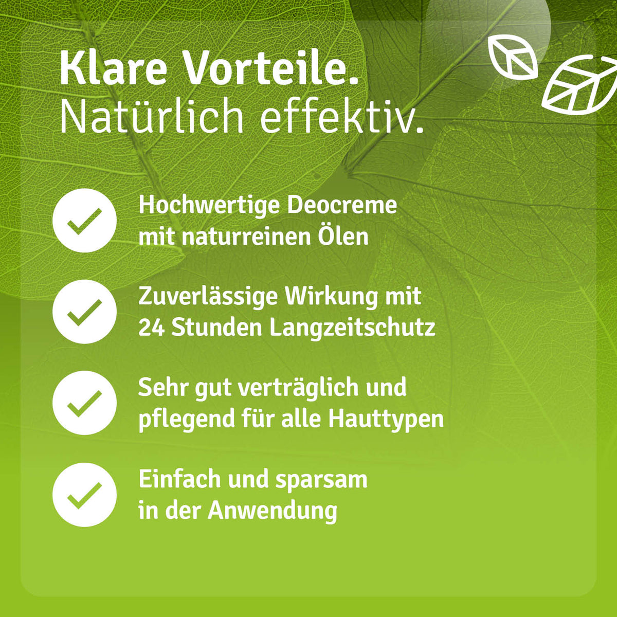 Deocreme Natural Vorteile