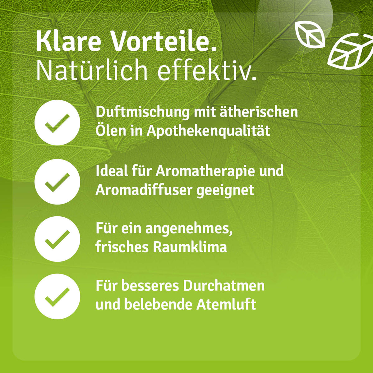Duftmischung Atme durch Vorteile