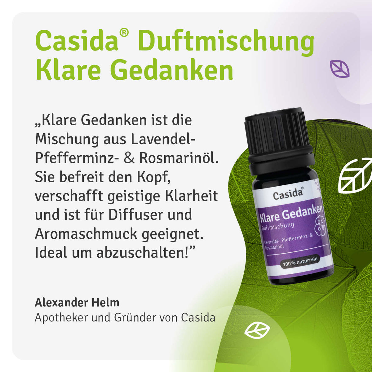 Duftmischung Klare Gedanken Casida