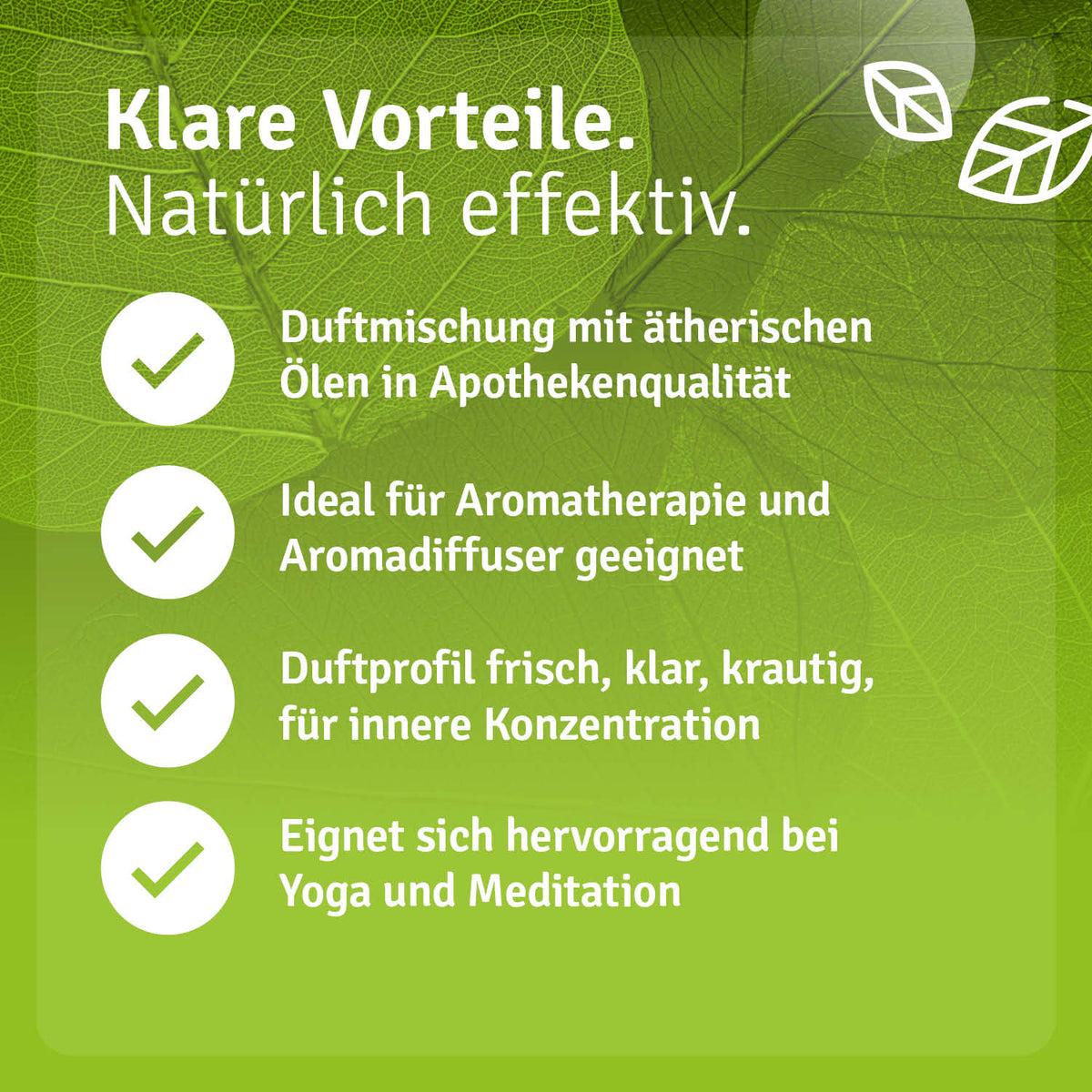 Duftmischung Klare Gedanken Vorteile