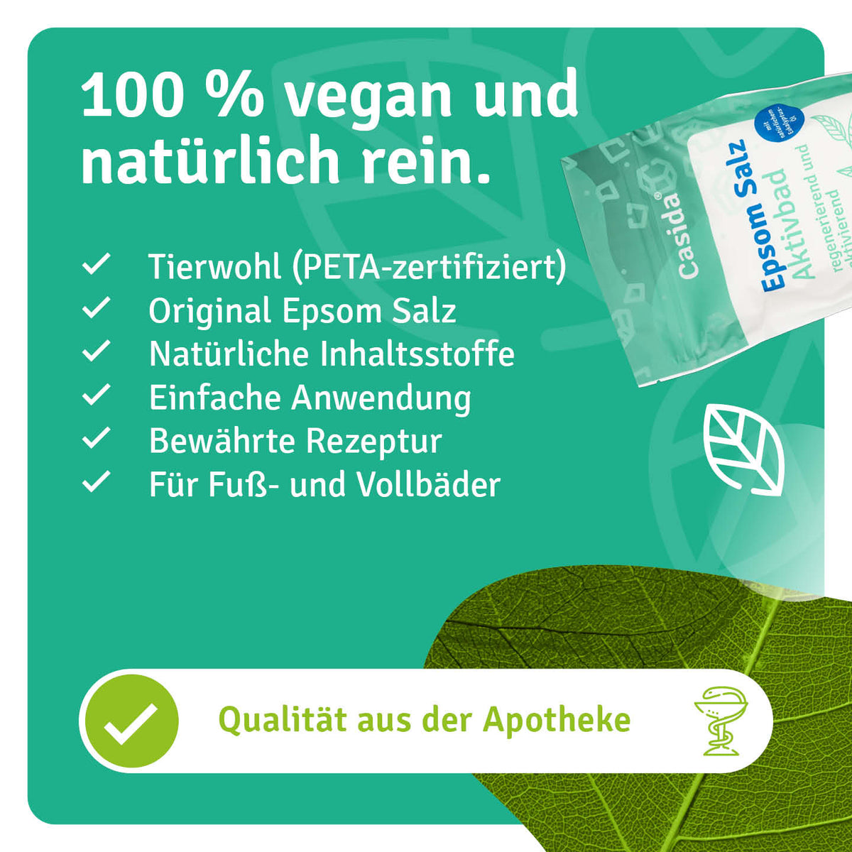 Epsom Salz Aktivbad mit Eukalyptus und Rosmarin natürliche Inhaltsstoffe