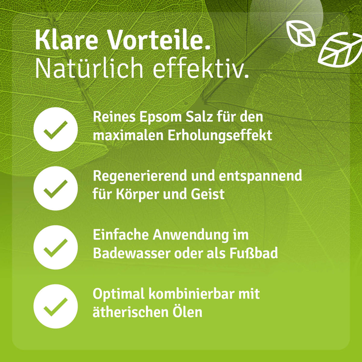 Epsom Salz Vitalbad Vorteile