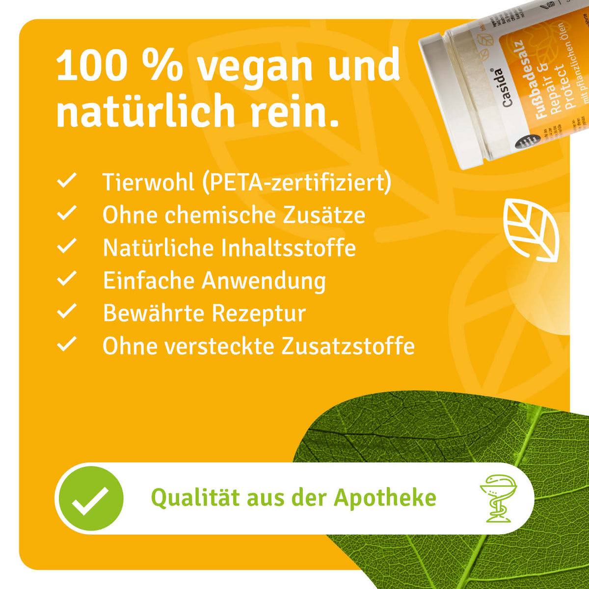 Fußbadesalz Repair & Protect natürliche Inhaltsstoffe