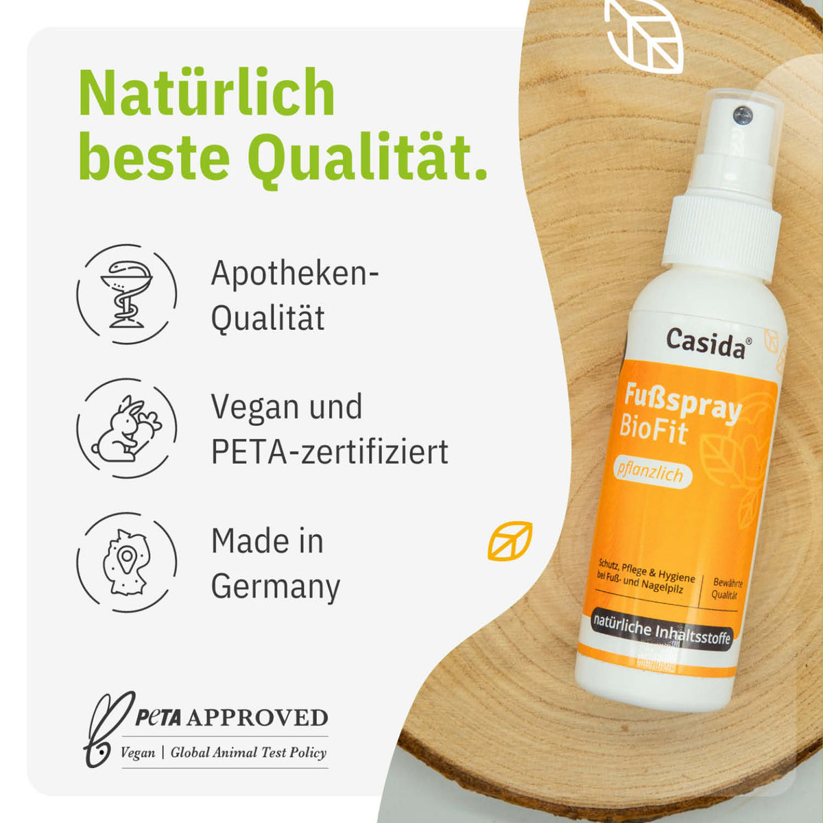 Fußspray BioFit Pflanzlich tierversuchsfrei