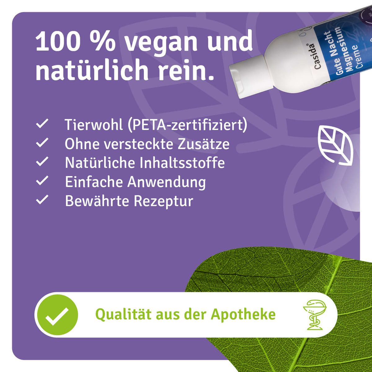 Gute Nacht Magnesium Creme natürliche Inhaltsstoffe