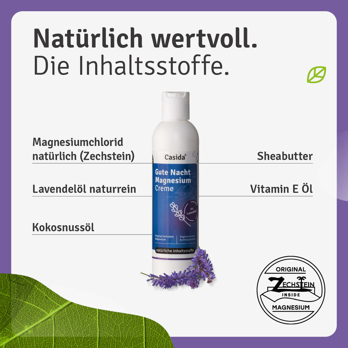 Gute Nacht Magnesium Creme Inhalt