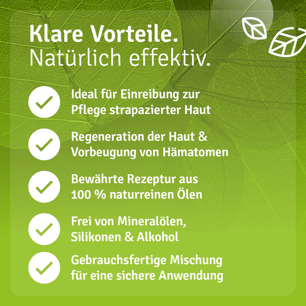 Hämatom Pflege Öl Repair & Protect Vorteile