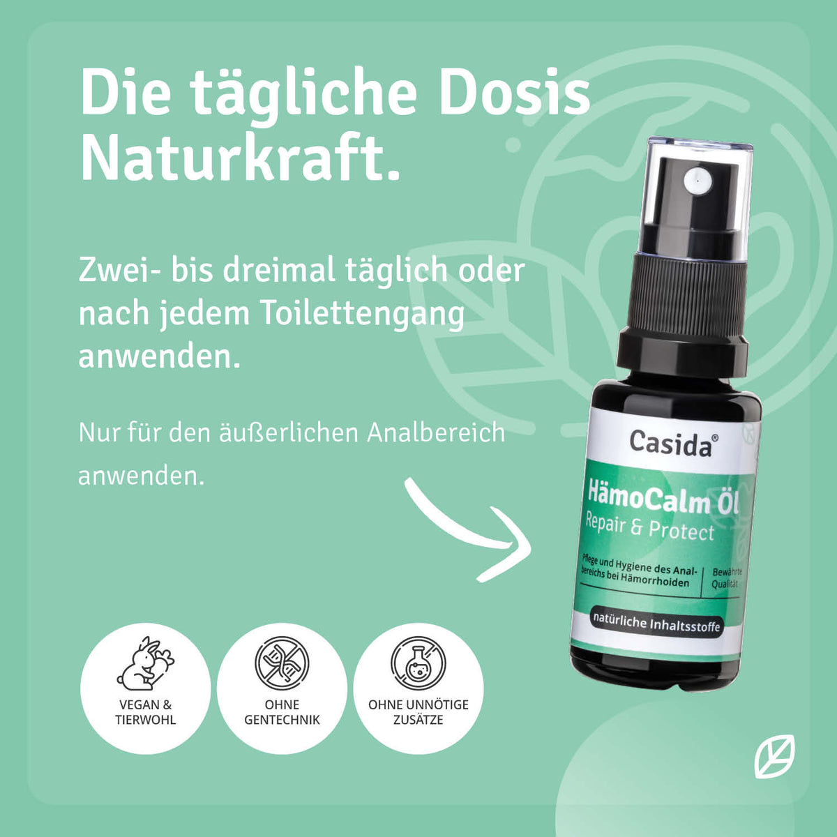 HämoCalm Öl Repair & Protect Anwendung