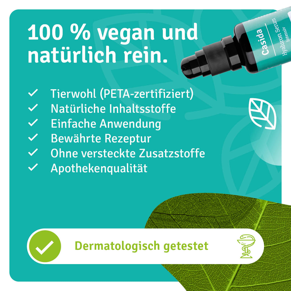 Hyaluron Serum natürliche Inhaltsstoffe