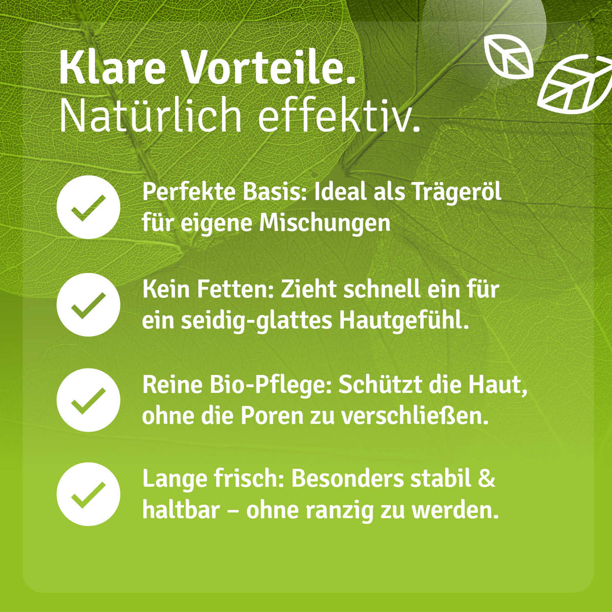 Casida wellness set with green background, featuring text about benefits and usage instructions in German.