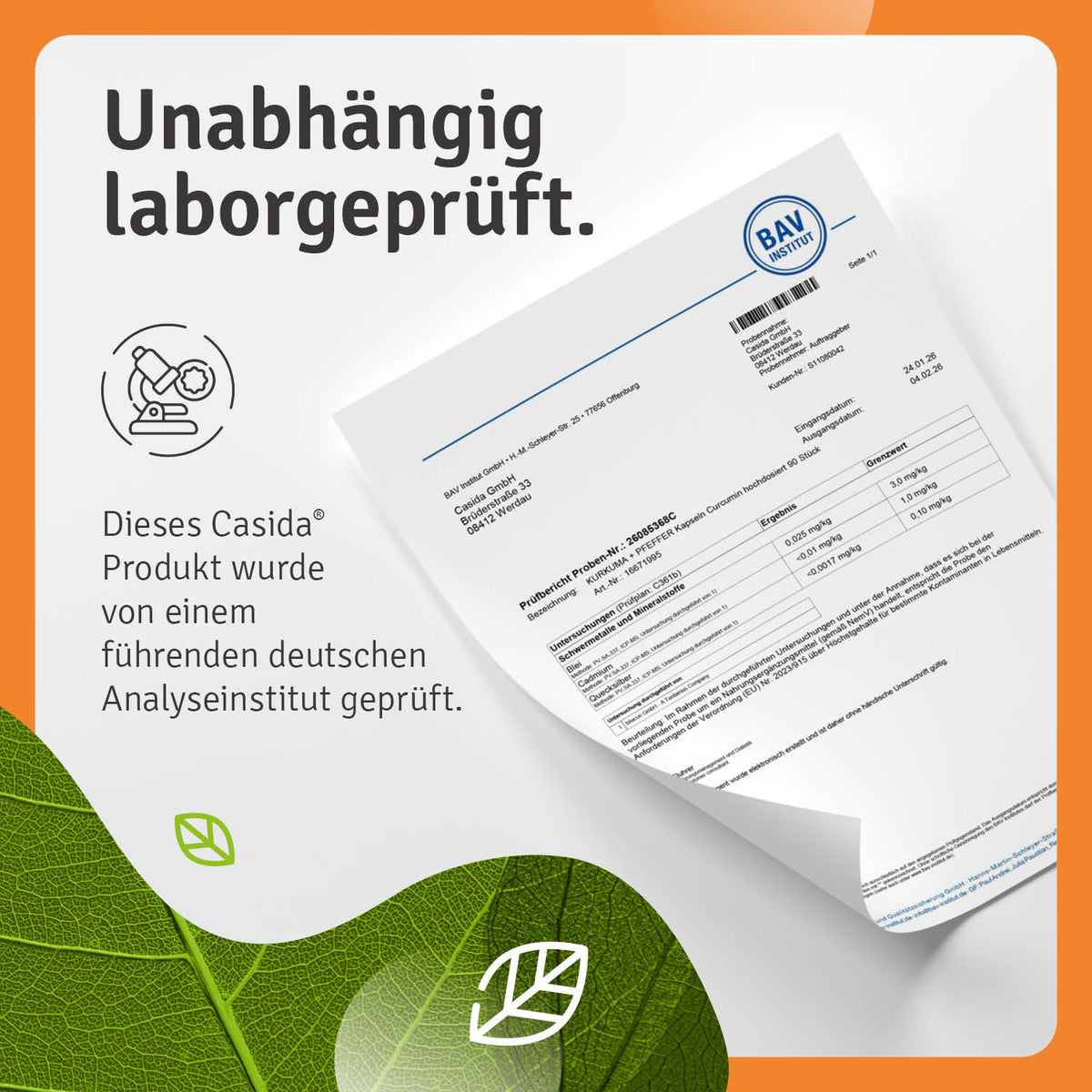 Kurkuma Kapseln laborgeprüft