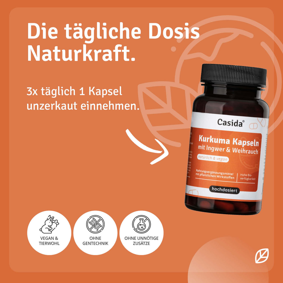 Kurkuma – Ingwer – Weihrauch Kapseln Anwendung