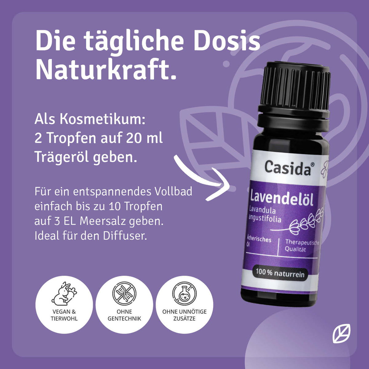 Lavendelöl Anwendung