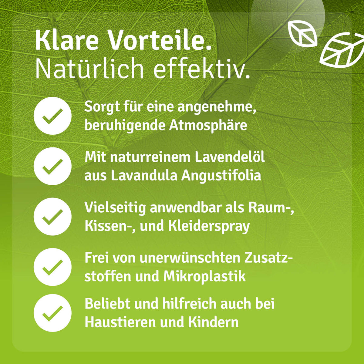 Lavendelspray - Kissenspray mit Lavendelöl Vorteile