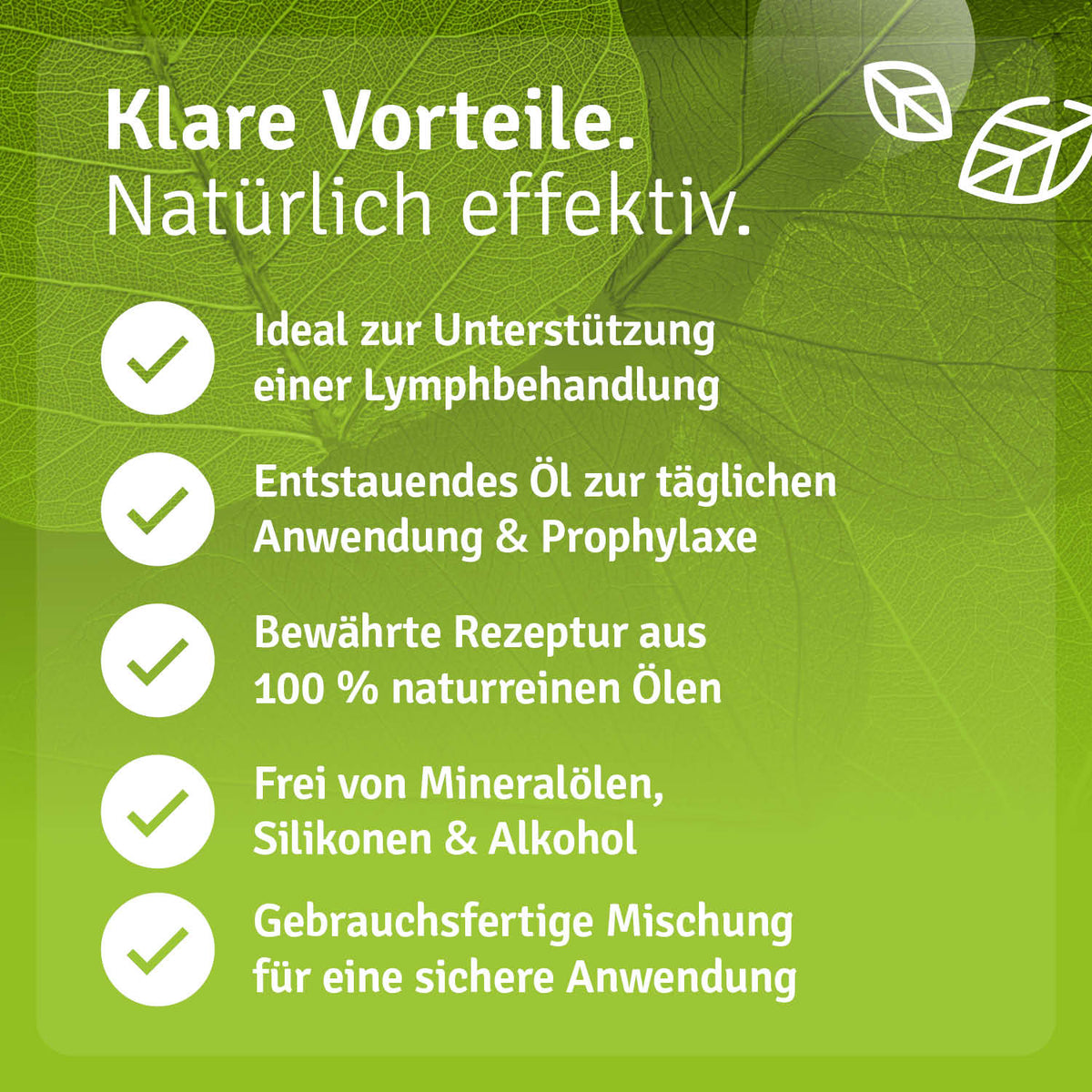 LymphAktiv Massage Öl Vorteile