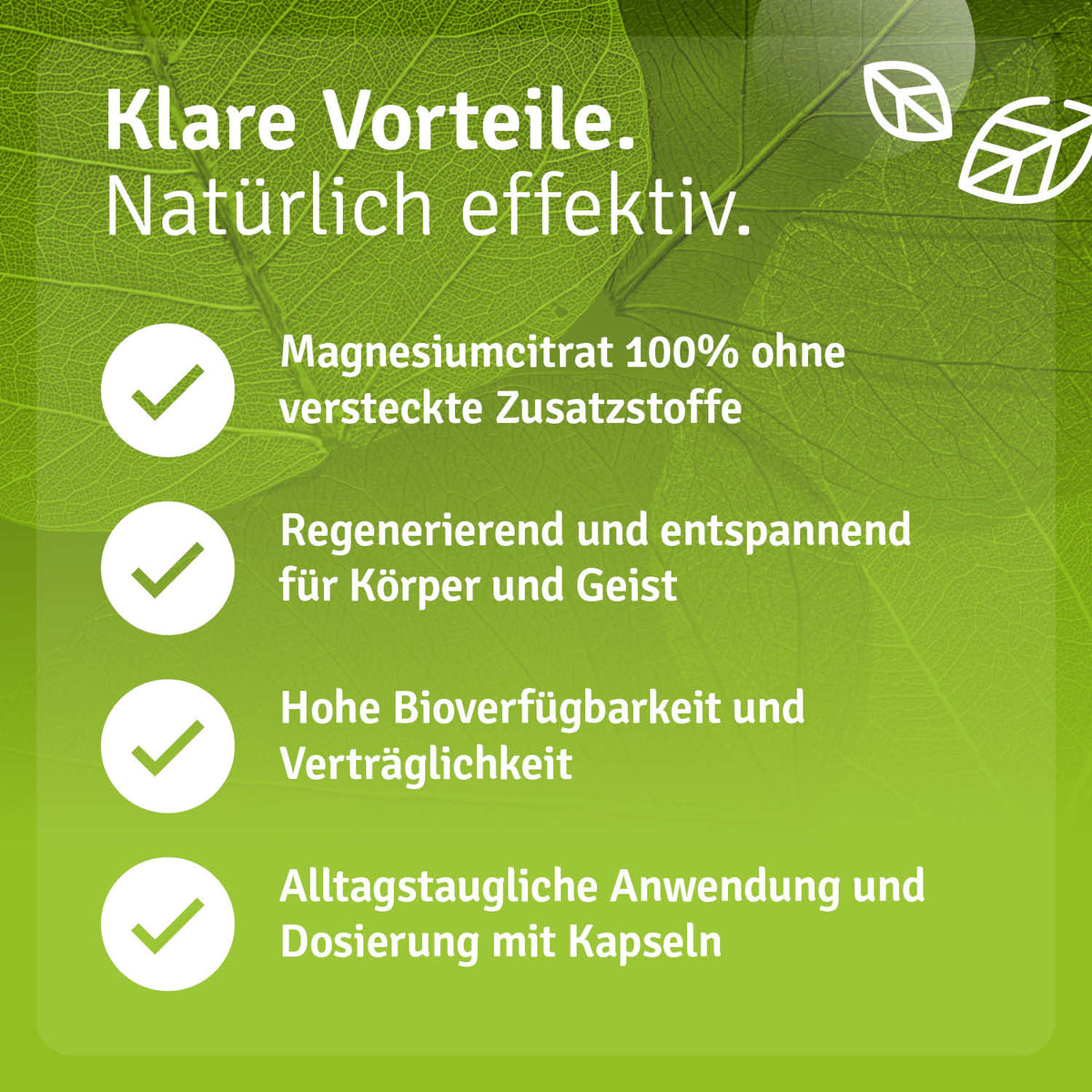 Magnesiumcitrat Kapseln Vital Vorteile