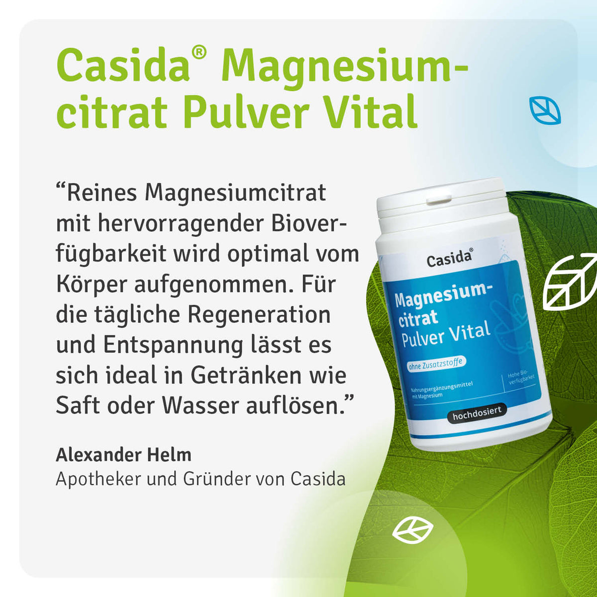 Magnesiumcitrat Pulver Vital Casida