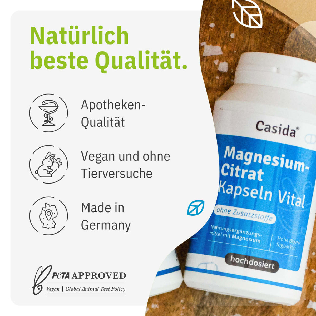 Magnesiumcitrat Pulver Vital tierversuchsfrei