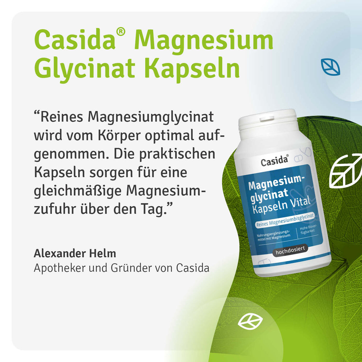 Magnesium Glycinat Kapseln Vital Casida