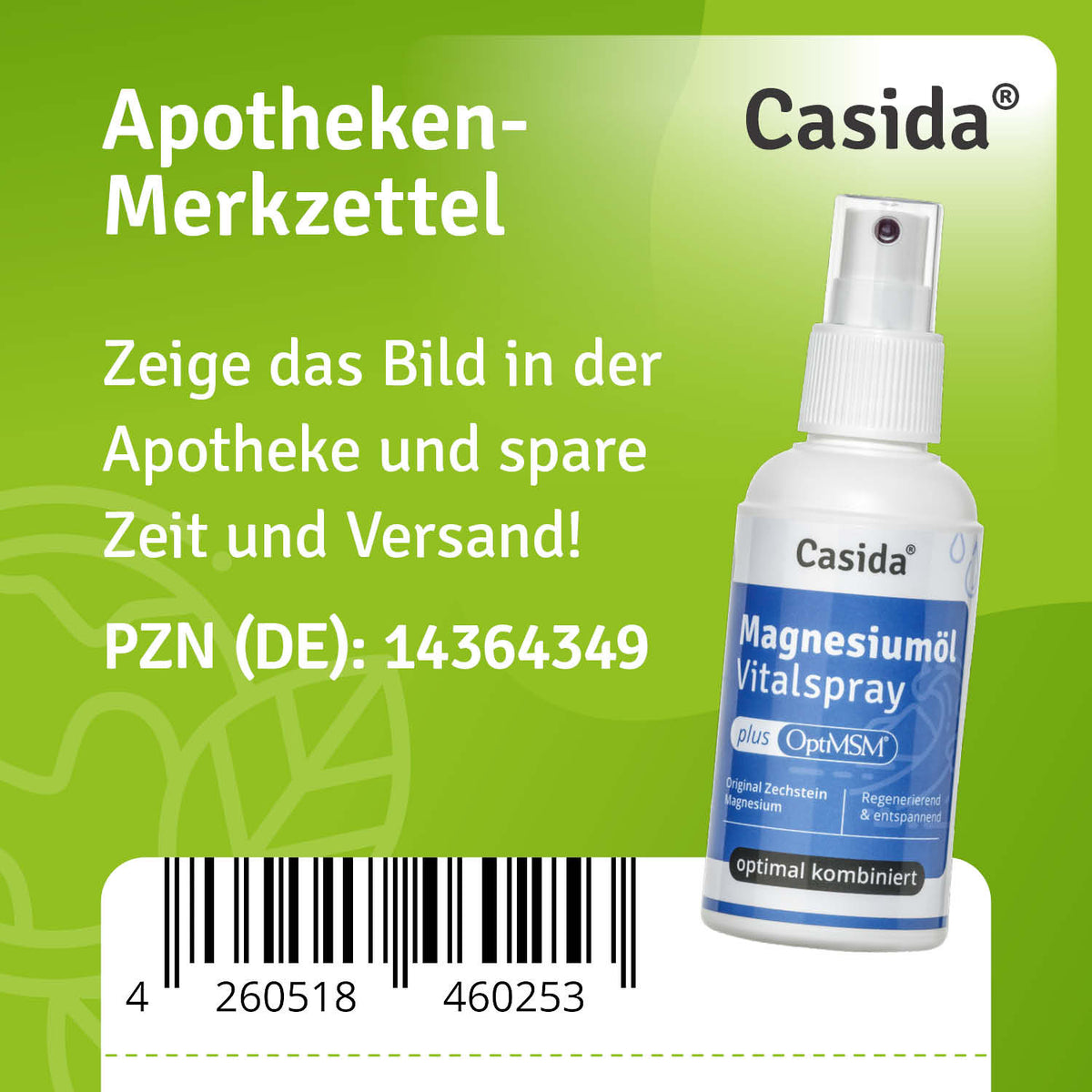 Magnesiumöl + MSM Vitalspray Apotheke