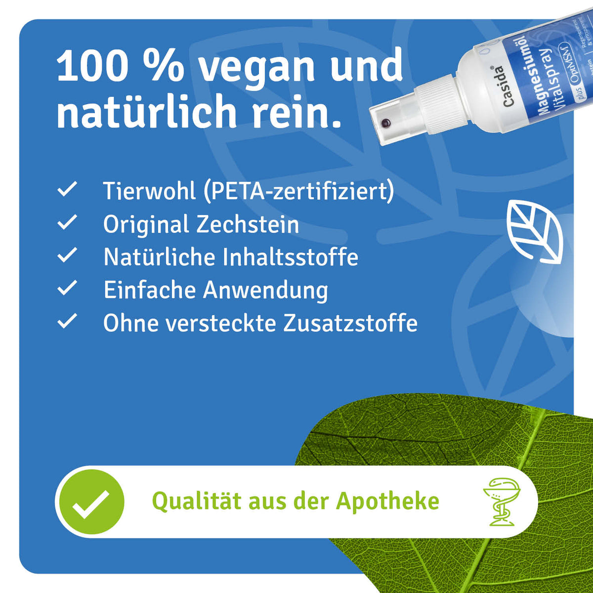 Magnesiumöl + MSM Vitalspray natürliche Inhaltsstoffe