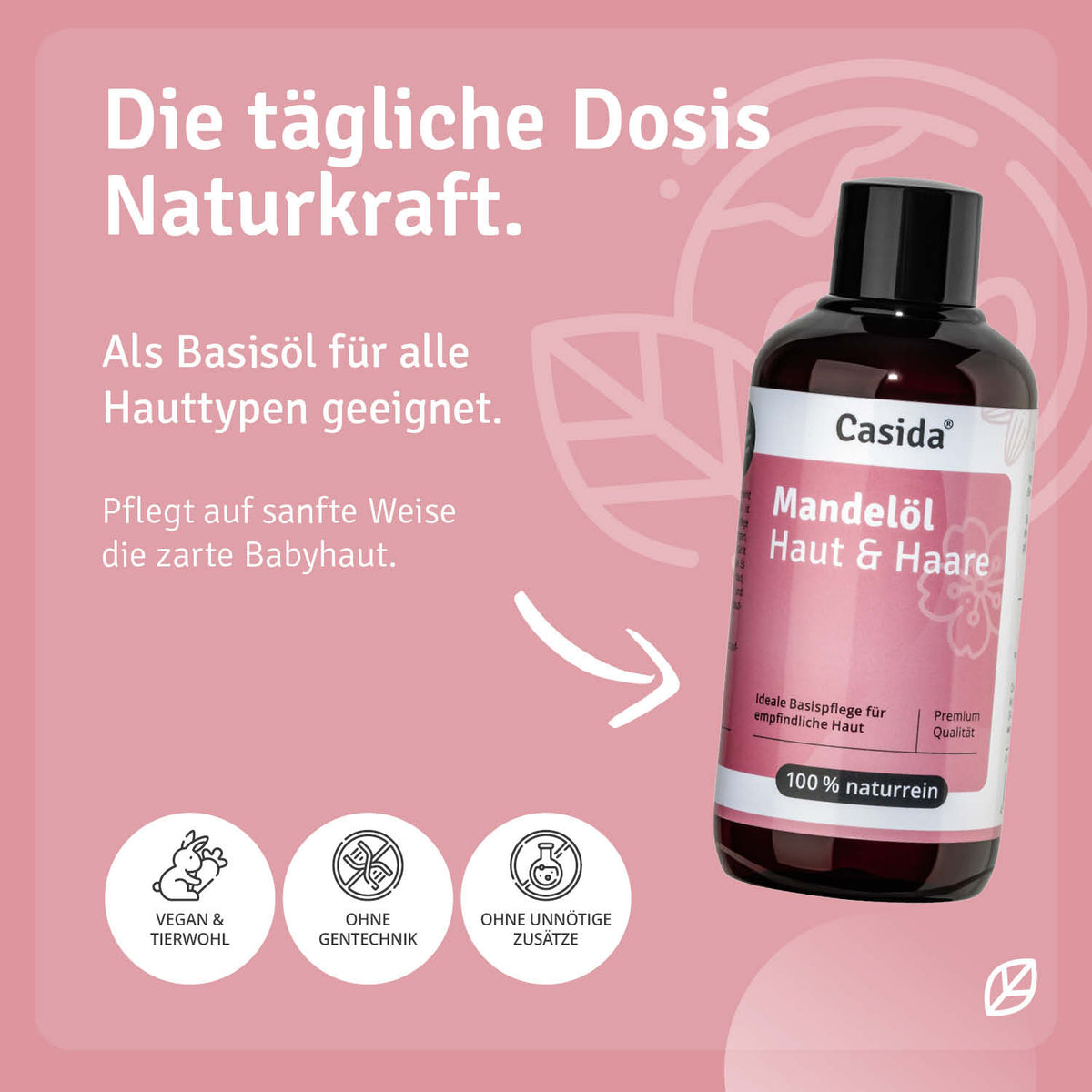Mandelöl Haut und Haare Anwendung