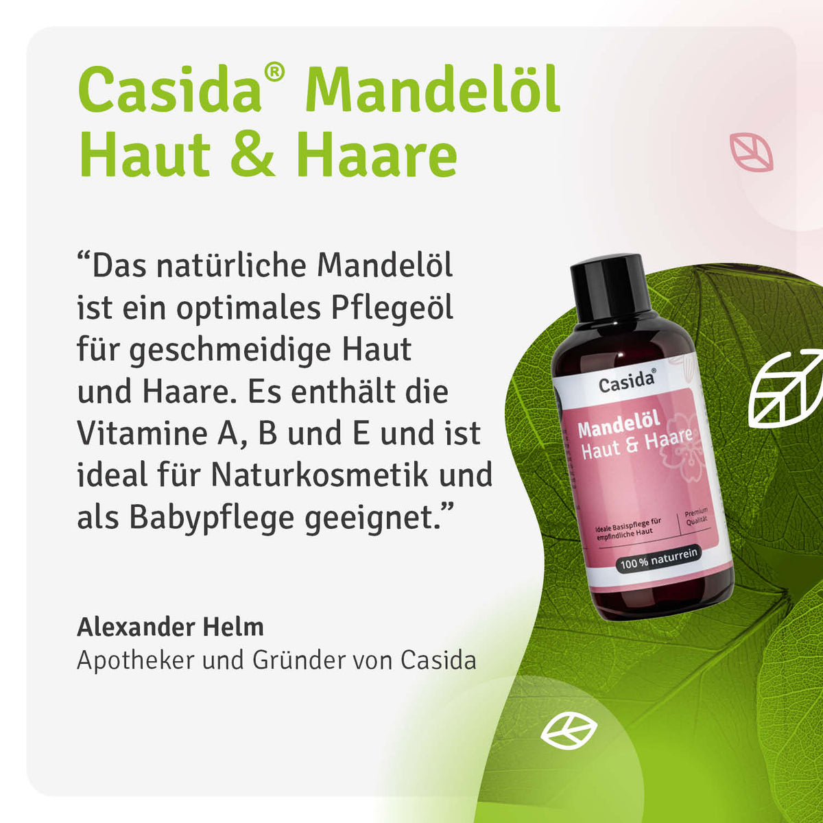 Mandelöl Haut und Haare Casida