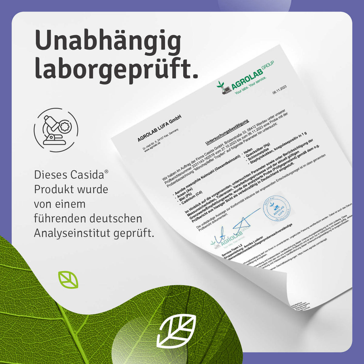 Mönchspfeffer Tropfen laborgeprüft