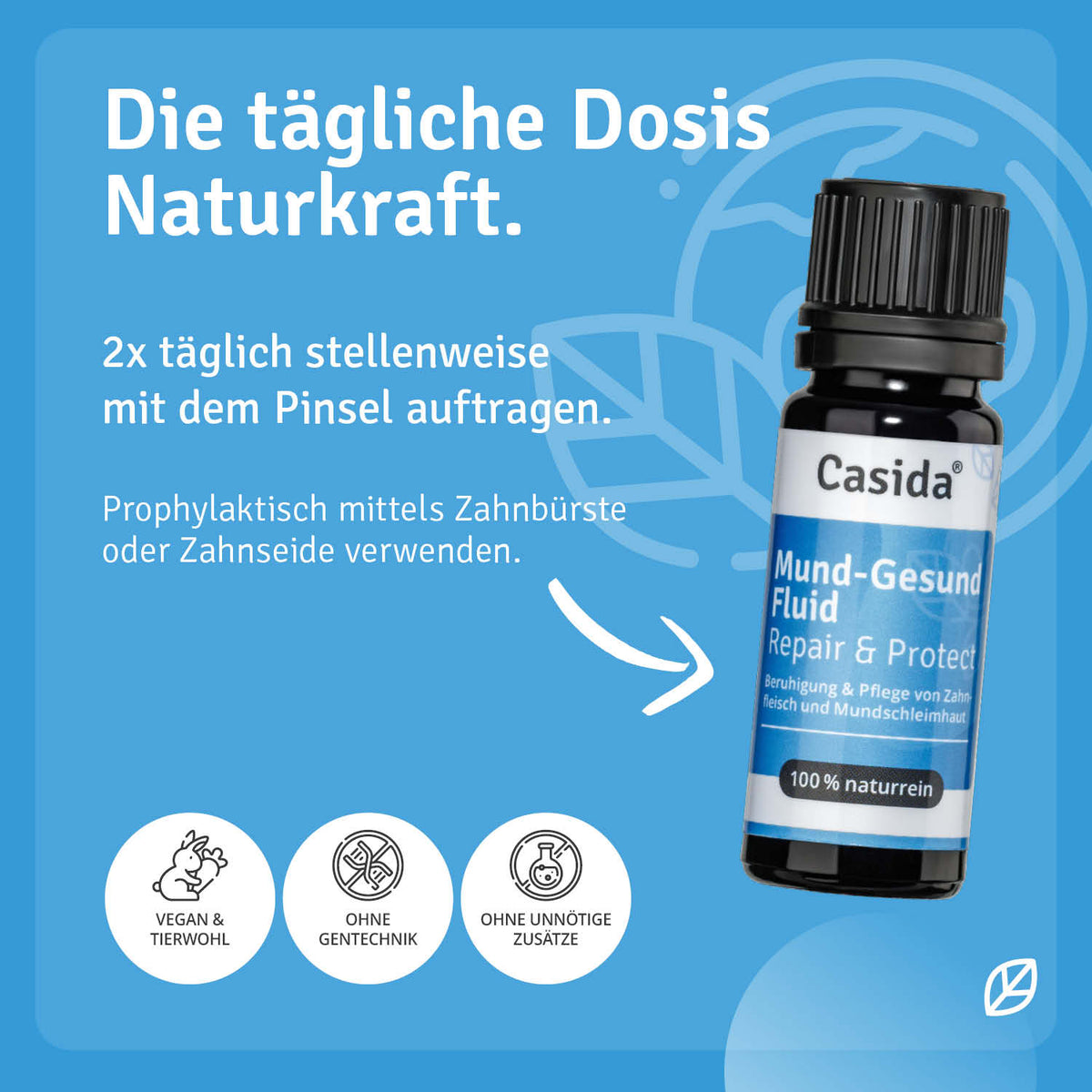 Mund-Gesund Fluid Repair Anwendung