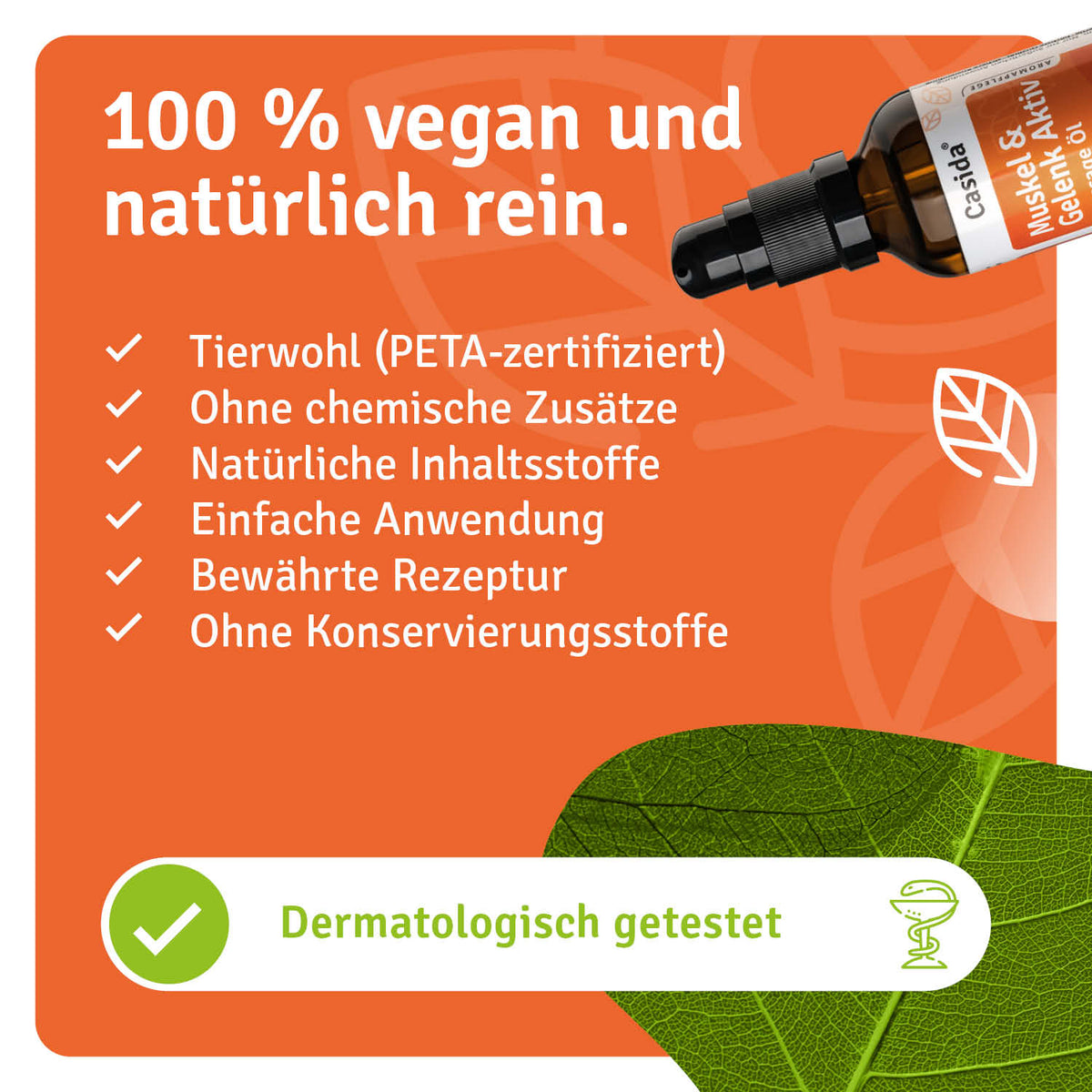 Muskel & Gelenk Aktiv Massage Öl natürliche Inhaltsstoffe