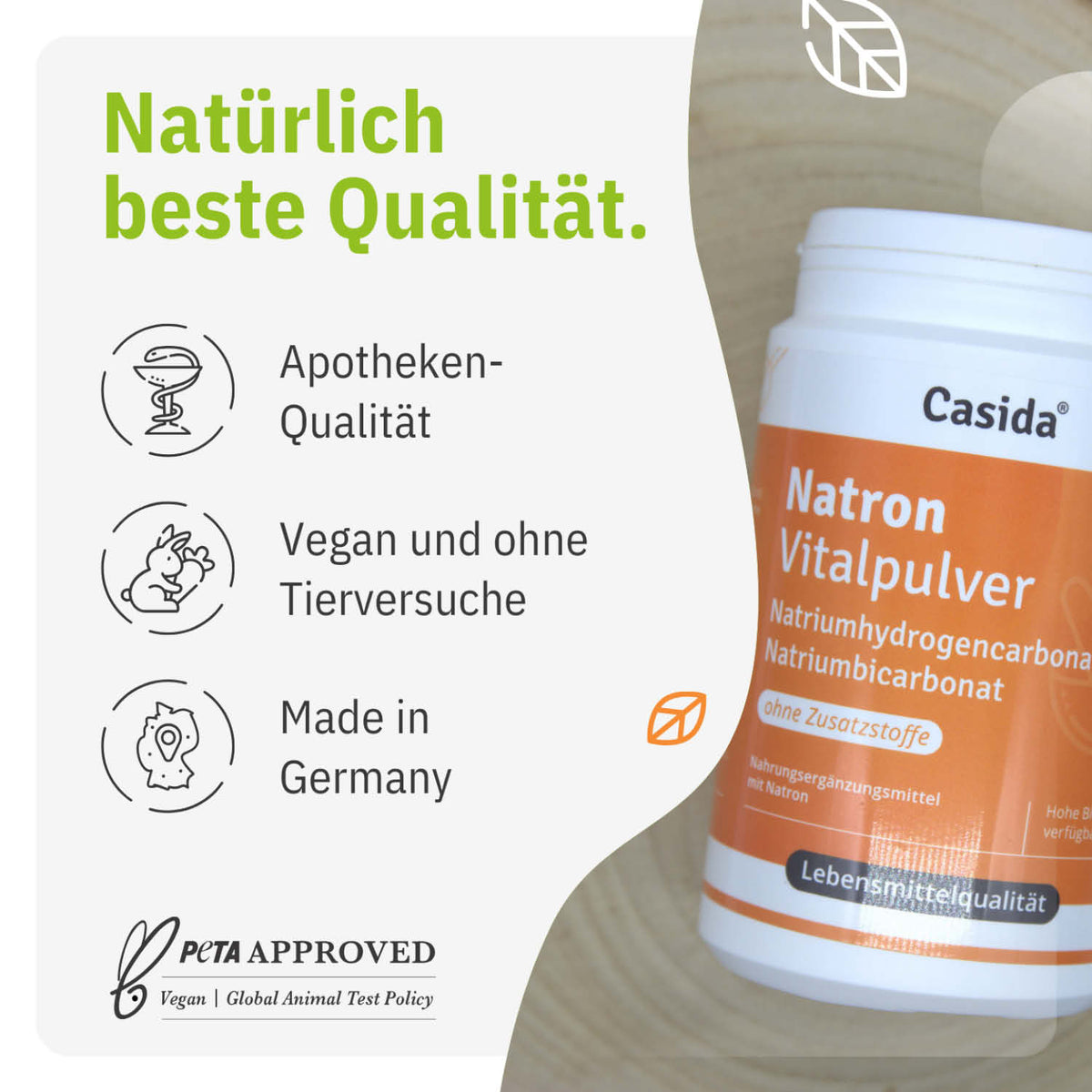 Natron Vitalpulver tierversuchsfrei