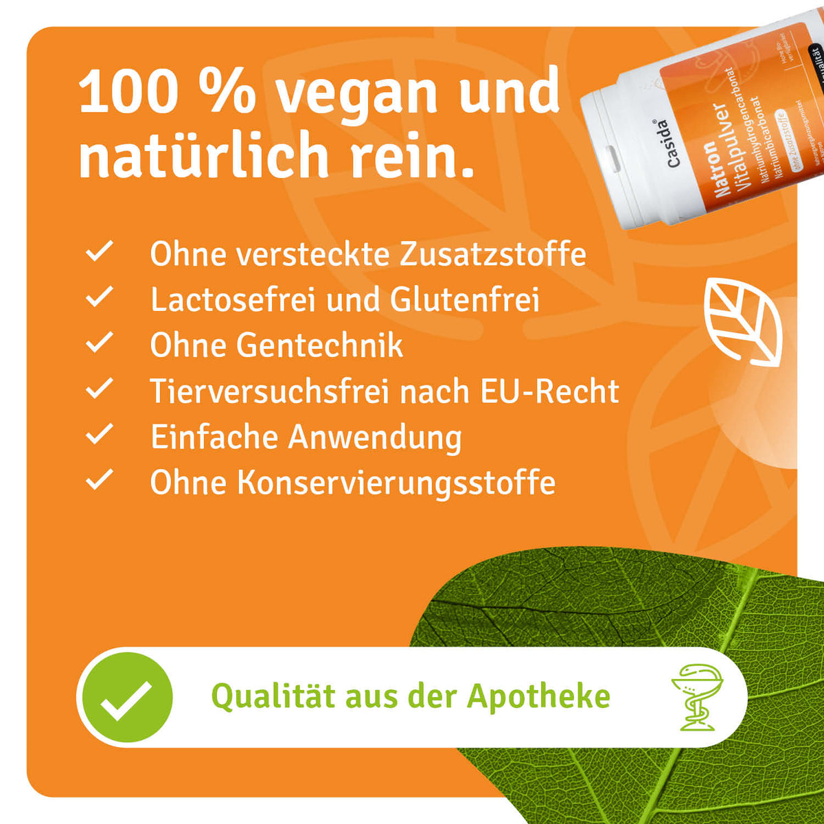 Natron Vitalpulver natürliche Inhaltsstoffe