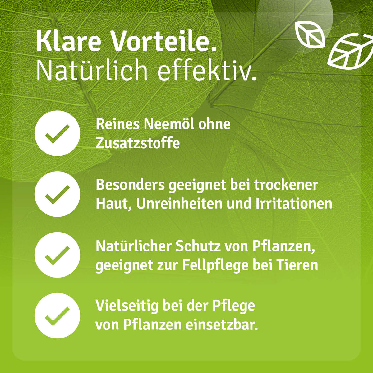 Neemöl für Pflanzen & Kosmetik Vorteile