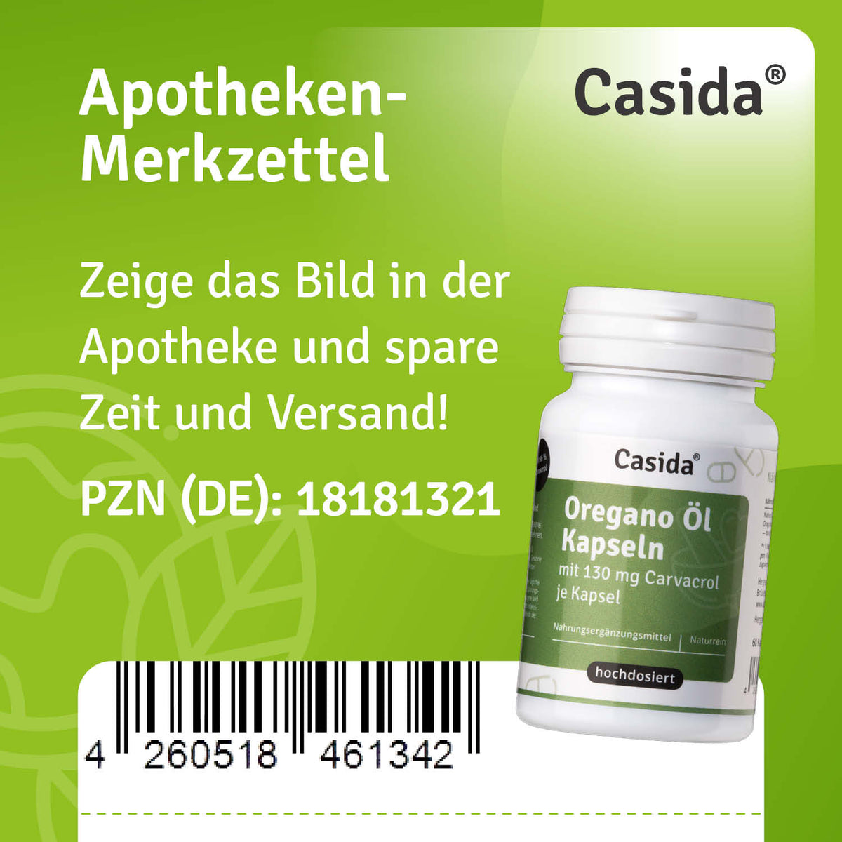 Oregano Öl Kapseln Apotheke