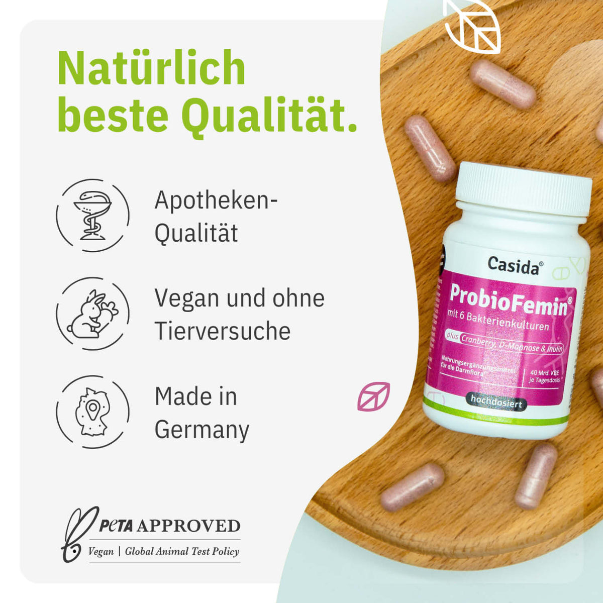 ProbioFemin für Frauen tierversuchsfrei